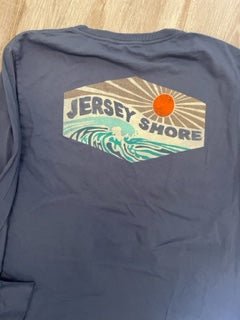 Mens/Unisex Long Sleeve Tee Jersey Shore