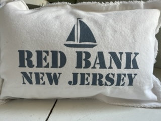 12 x 18 Red Bank Sailboat Pillow