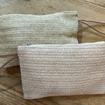 Straw Zippered Pouch