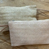 Straw Zippered Pouch