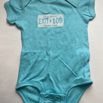 109 Onesie Aqua Heather