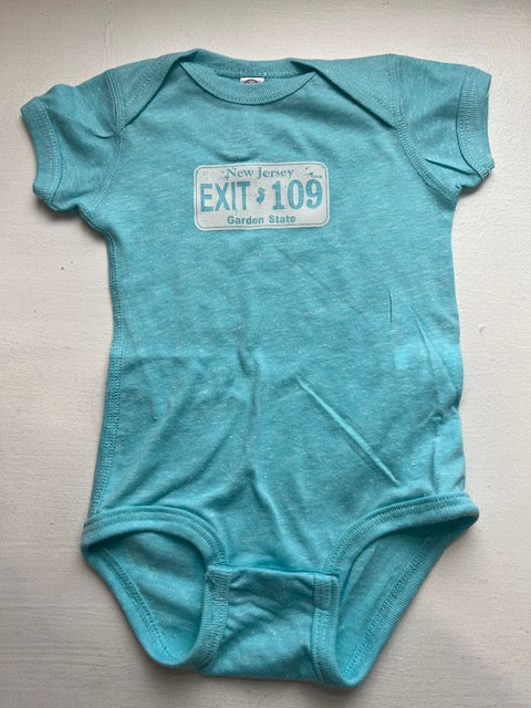 109 Onesie Aqua Heather