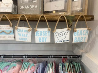 Mini Sign with Jute Rope Baby