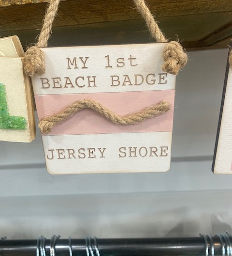 Laser Cut Mini Sign with Jute Rope