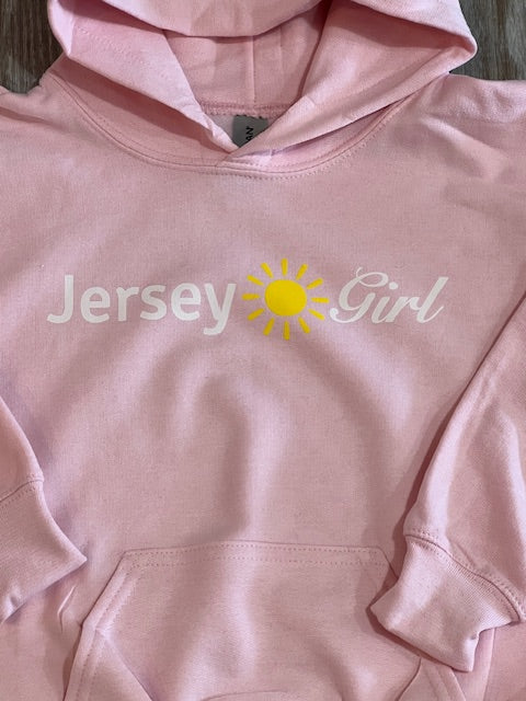 Youth Pink Jersey Girl Hoodie