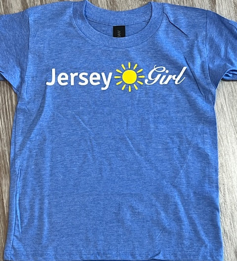 Youth Heather Royal Jersey Girl Tee