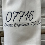 Zip Code Town Tea Towels