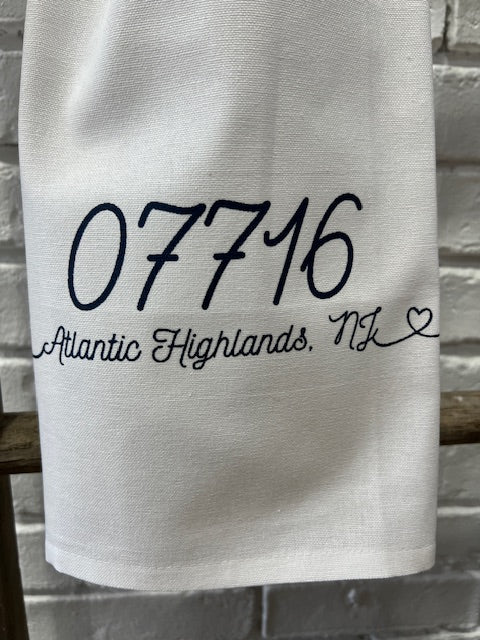 Zip Code Town Tea Towels