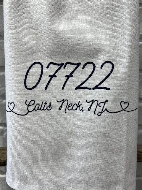 Zip Code Town Tea Towels