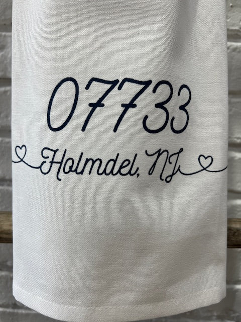 Zip Code Town Tea Towels