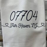Zip Code Town Tea Towels