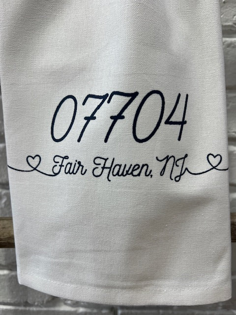 Zip Code Town Tea Towels