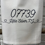 Zip Code Town Tea Towels