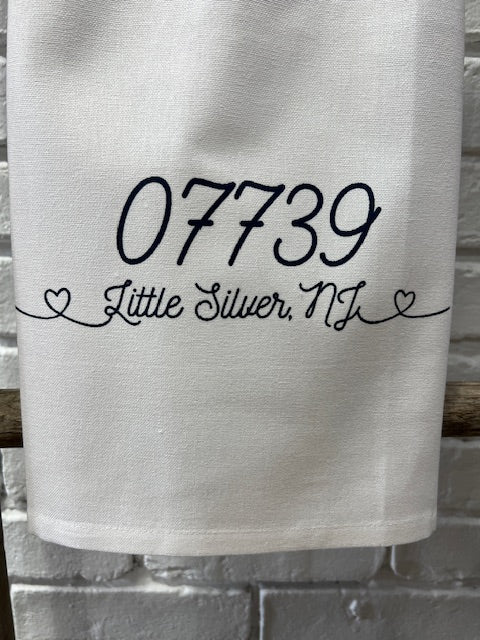 Zip Code Town Tea Towels