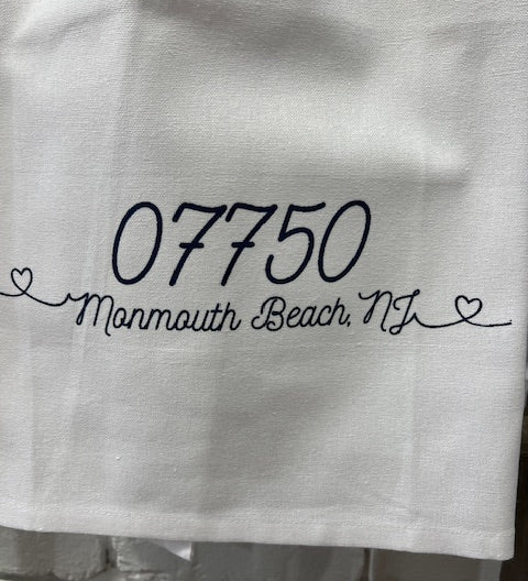 Zip Code Town Tea Towels