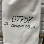 Zip Code Town Tea Towels