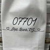 Zip Code Town Tea Towels