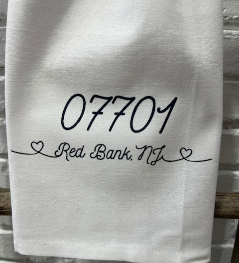 Zip Code Town Tea Towels