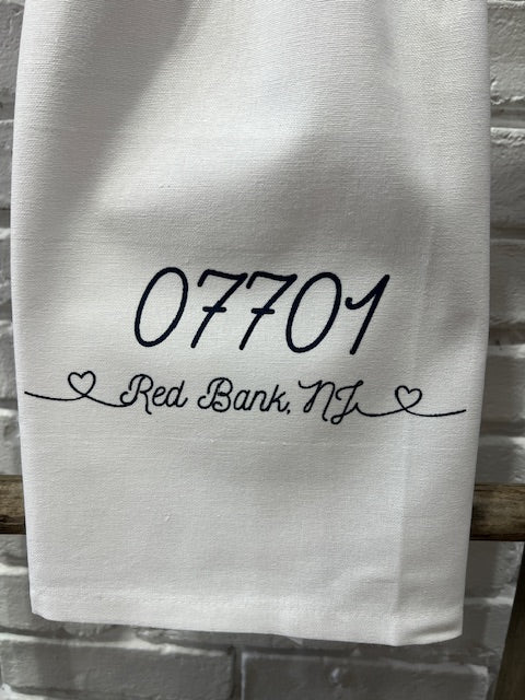 Zip Code Town Tea Towels
