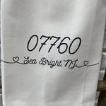 Zip Code Town Tea Towels