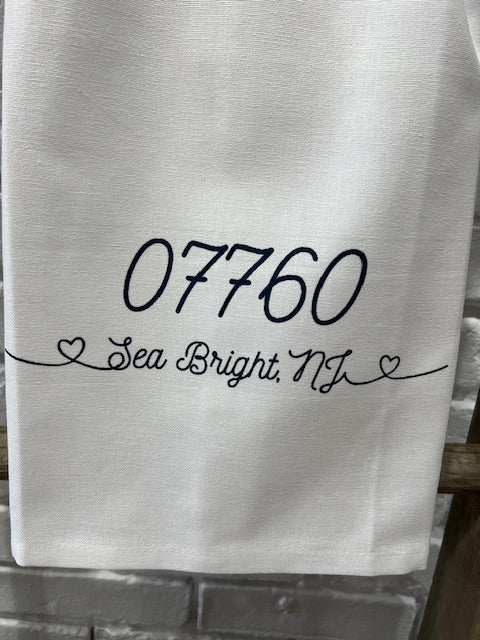 Zip Code Town Tea Towels