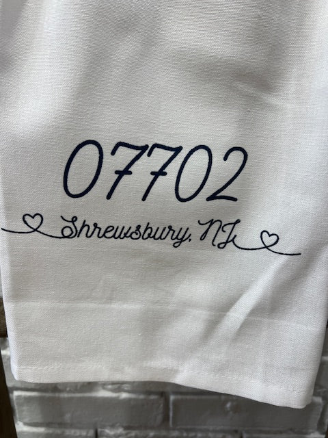 Zip Code Town Tea Towels