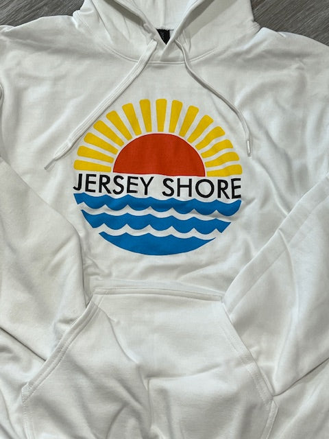 Adult Jersey Shore Bright Sun/Waves Hoodie