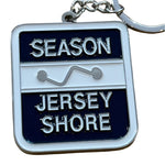 Jersey Shore Beach Badge Key Chain