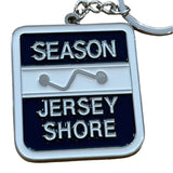 Jersey Shore Beach Badge Key Chain