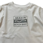 Season Beach Baby White w/Grey Baby Tee