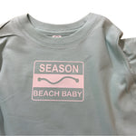 Season Beach Baby Aqua w/White Baby Tee