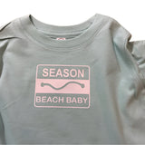 Season Beach Baby Aqua w/White Baby Tee