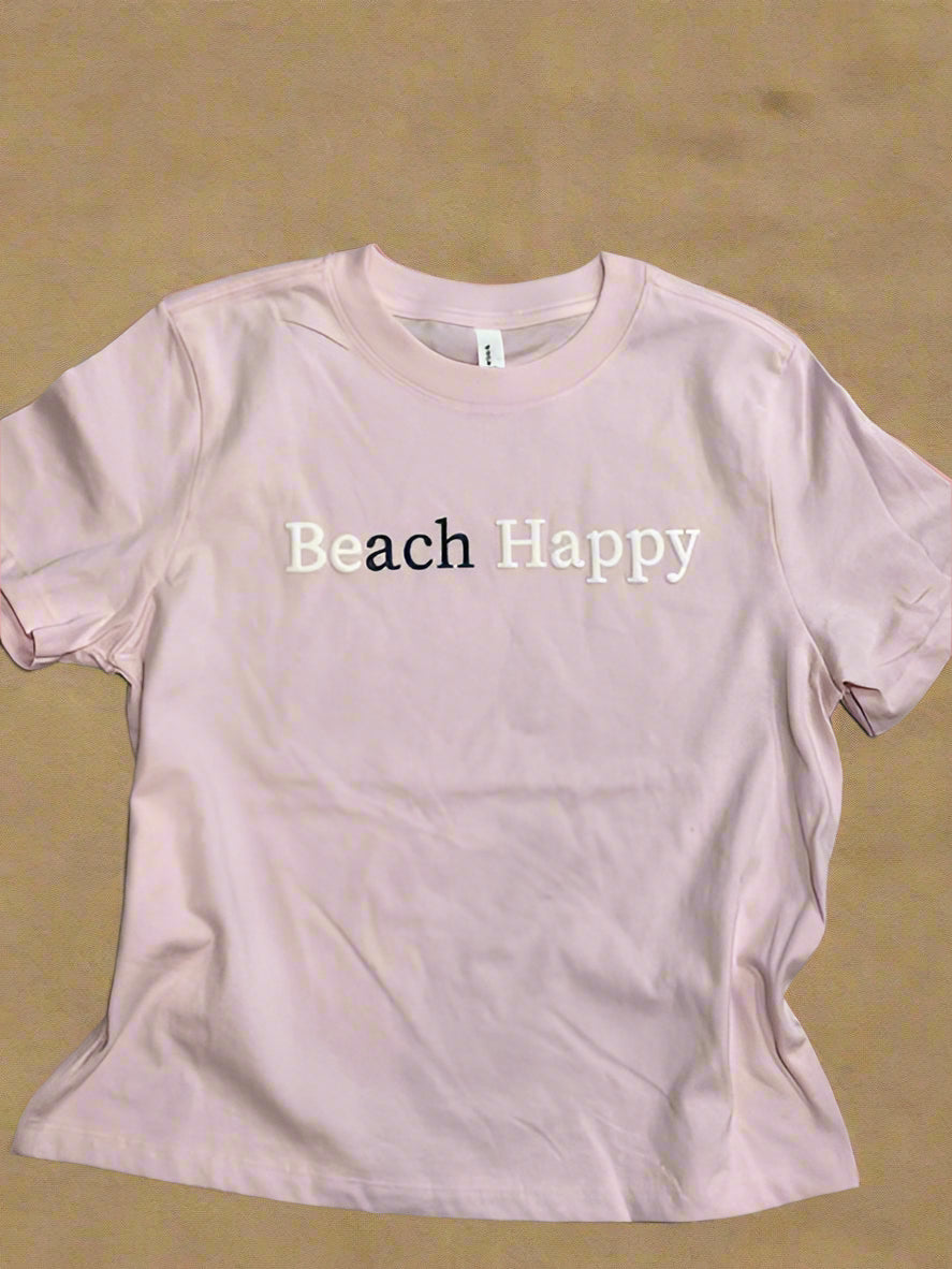 Ladies BEach HAPPY Puff Tee