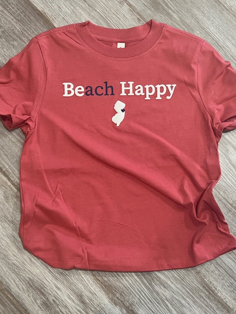 Ladies BEach HAPPY Puff Tee With State