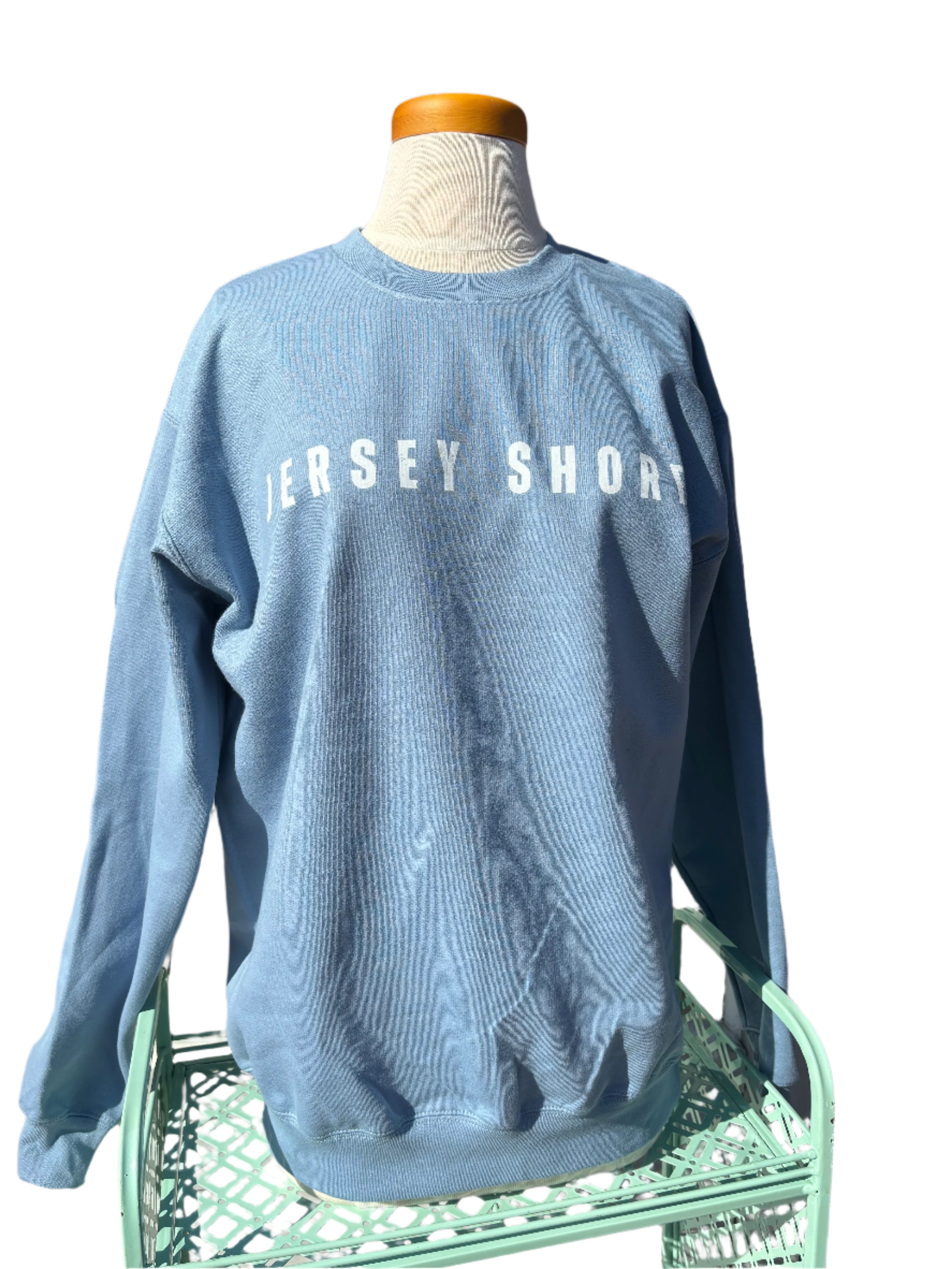 Adult Stone Blue Jersey Shore Crew Sweatshirt
