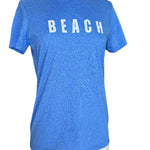 Ladies Beach Tee Heather Royal