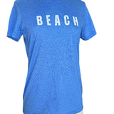 Ladies Beach Tee Heather Royal