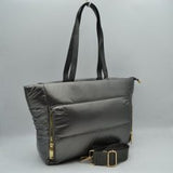 N0059- puffer two side zip tote