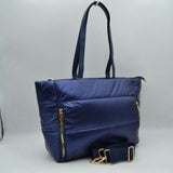 N0059- puffer two side zip tote