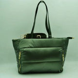 N0059- puffer two side zip tote