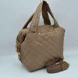 N0070 Puffer bowling bag crossbody tote