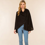 Elegant solid drape wrap