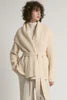 Shawl Collar Belt Cardigan Ivory SKU: SM2417