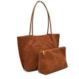 Y1841 DGY 2 n 1 suede woven