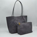 Y1841 DGY 2 n 1 suede woven