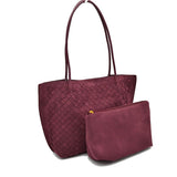 Y1841 DGY 2 n 1 suede woven