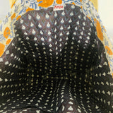 Anju Jewelry - Handcrafted Canvas Bag with Block-Printed Marigold Wonders
