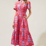 Sugarlips - Radiant Floral Belraj Poplin Maxi Dress