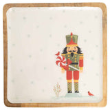 Boston International - Frosty Fun Nutcracker Wood Platter Christmas