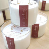 Legrify Inspired Luxury Candles & Home Fragrance - Cranberry Classic Glass 2 Wick Soy Candle